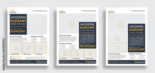 Real Estate Business Flyer Template, Property Sale Flyer Design, Real Estate Flyer Design bundle, property sale flyer.	
