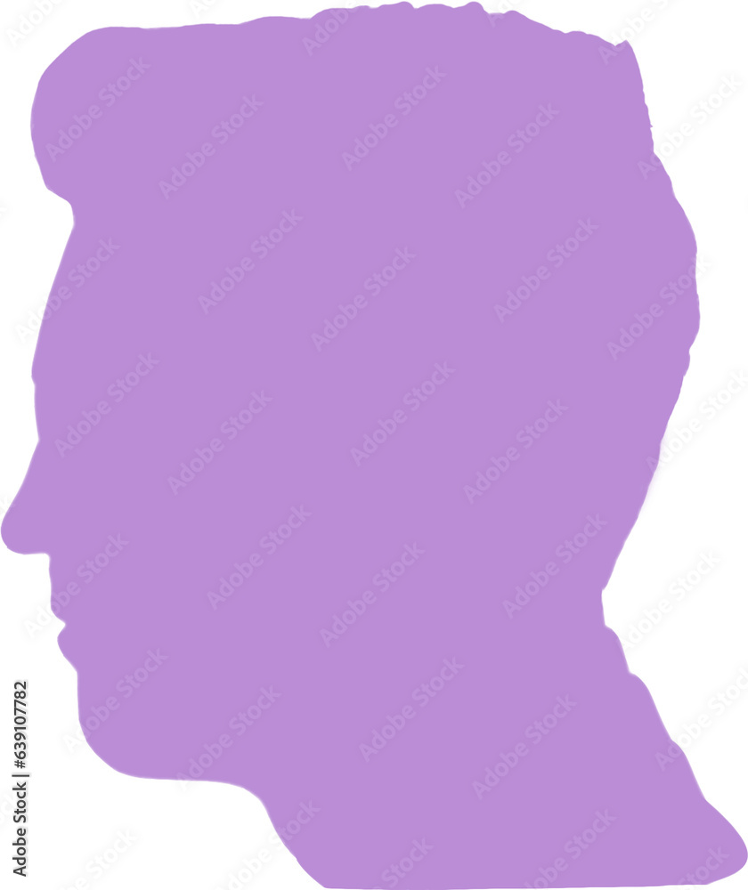 Digital png illustration of profile of head of man on transparent background Digital png illustration of profile of head of man on transparent background
