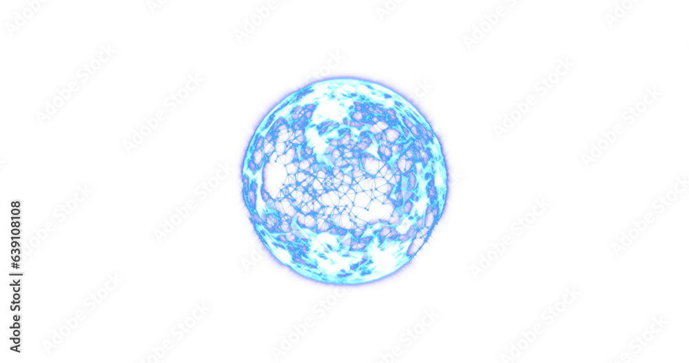 Digital png illustration of globe symbol on transparent background