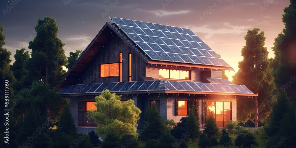 Eco - friendly home solar panels sustainability