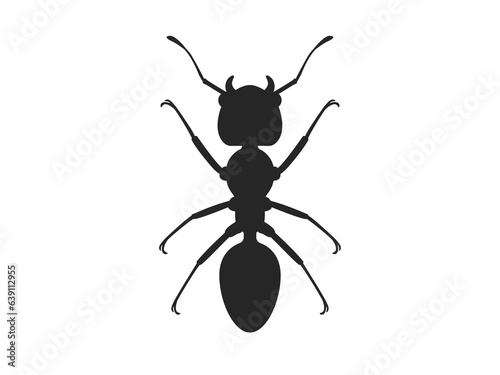 蟻のシルエットのイラスト © R-DESIGN