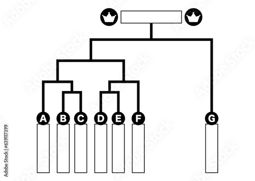 トーナメント表のイラスト