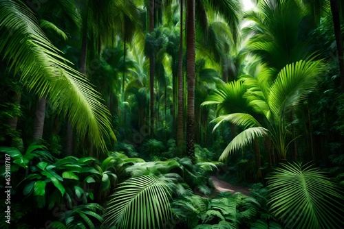 palm tree in the jungle