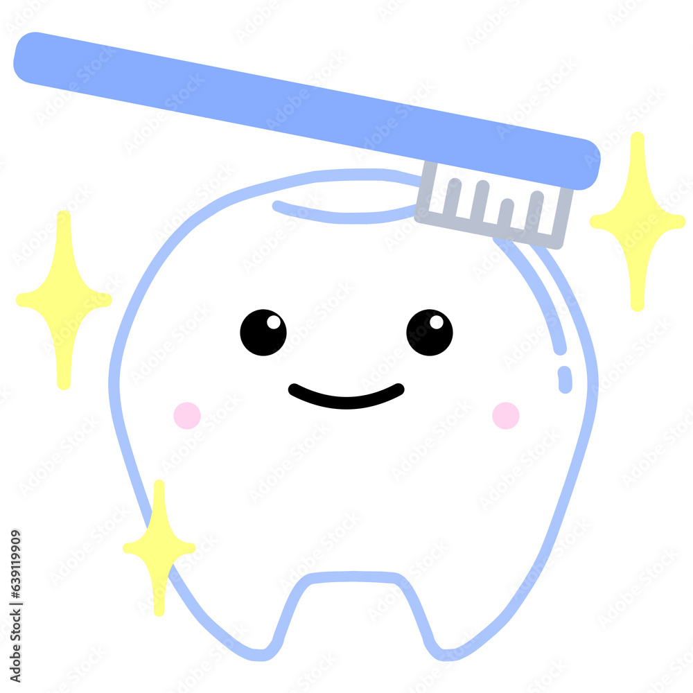 かわいい歯のデフォルメイラスト