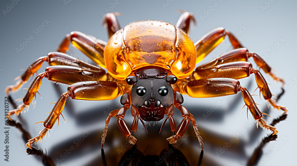 Fototapeta premium macro photo of red beetle