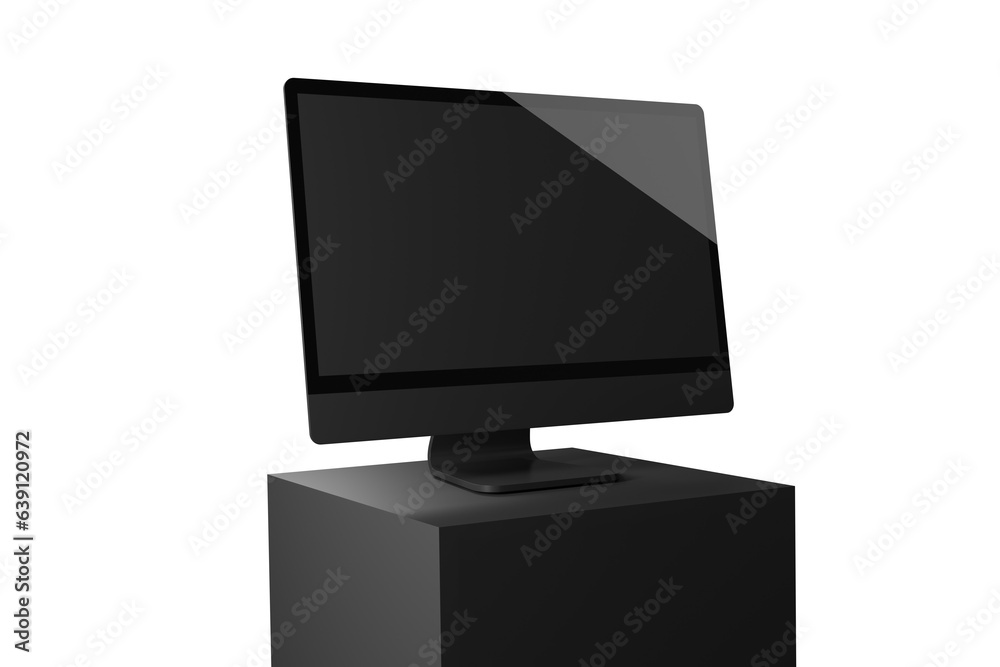 Monitor Black Reflection Screen Display Monitor Black Reflection Screen Display