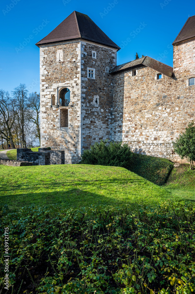 Art, historic buildings and colors of the Slovenian capital. Ljubljana.