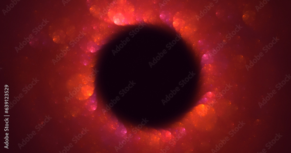 Fototapeta premium 3D rendering abstract round light background