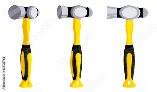 Yellow Ball Peen Hammers for Construction