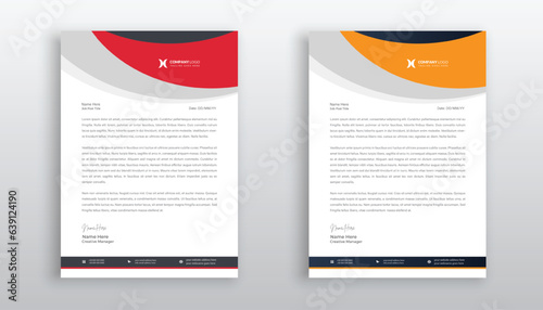 creative and modern business letterhead template