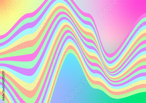 Wave abstract on sweet gradient background. 