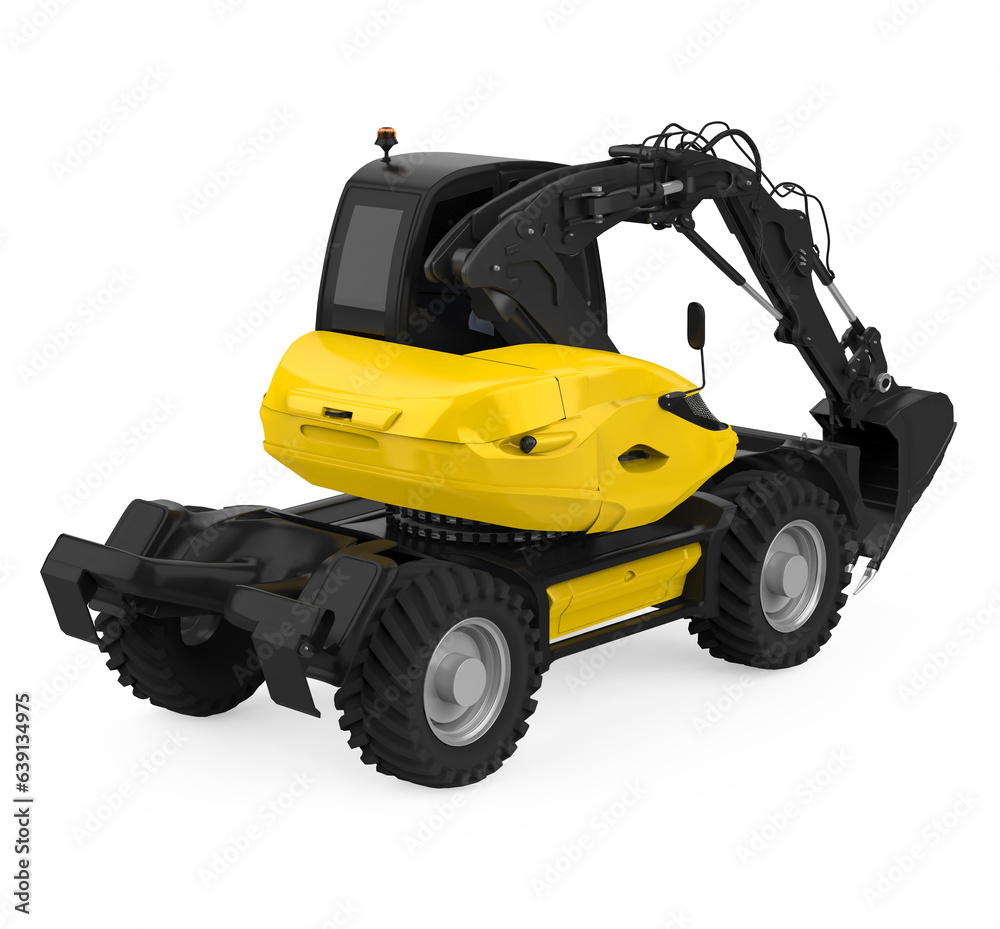 Mini Excavator Isolated Mini Excavator Isolated