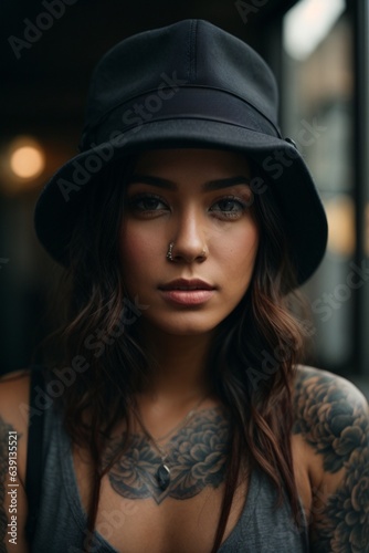 portrait of a woman in hat