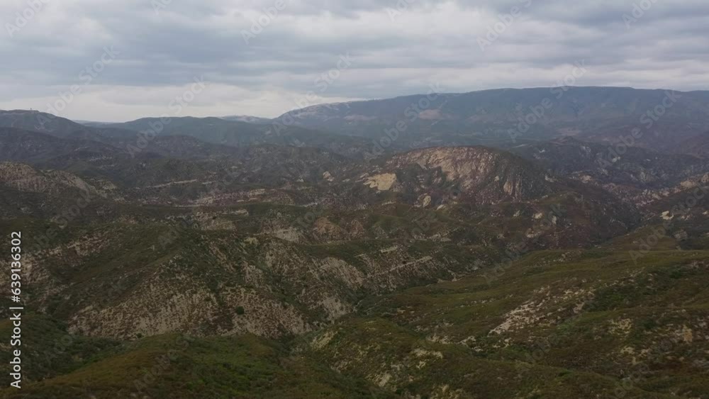 Aerial View of Angeles National Forest, Sierra Pelona Mountains, California Aerial View of Angeles National Forest, Sierra Pelona Mountains, California