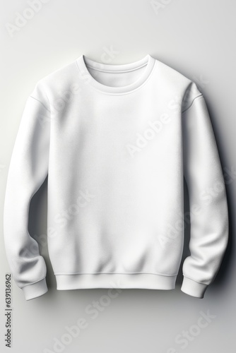 Blank White Long Sleeve Sweater Mockup