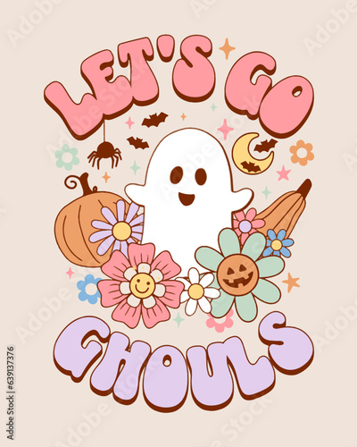 Cute Ghost - Halloween Vector Art, Illustration and Graphic
