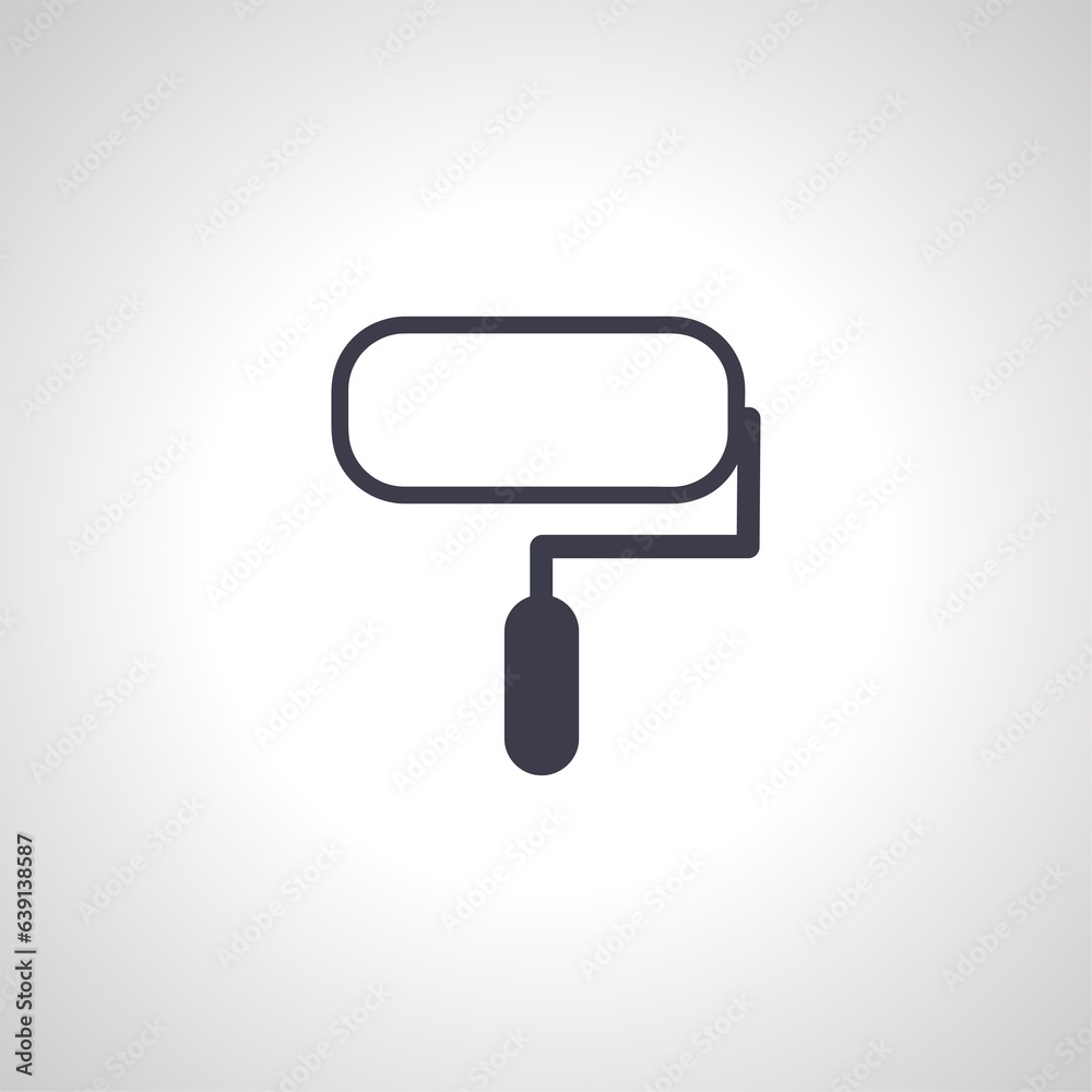 Paint roller icon. painting roller isolated icon Paint roller icon. painting roller isolated icon