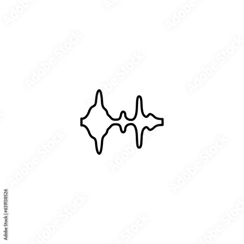 Sound Wave line icon vector design