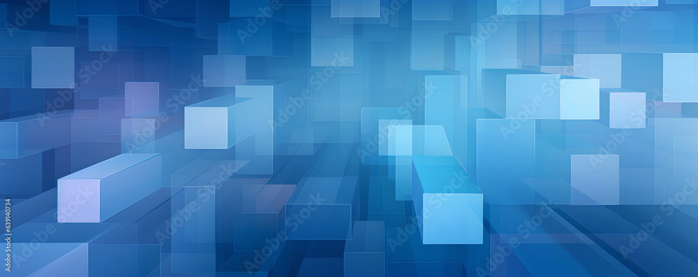 Bright blue background for business, abstract futuristic presentation design, glowing squares on dark background, shimmering, Generative AI Bright blue background for business, abstract futuristic presentation design, glowing squares on dark background, shimmering, Generative AI