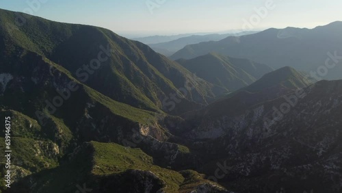 Haze in San Gabriel Mountains, Angeles National Forest near Pasadena