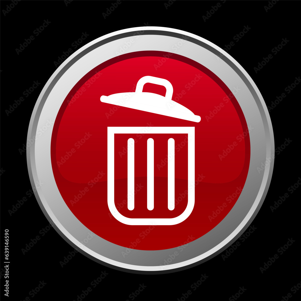 Delete button symbol. Web button. vector Delete button symbol. Web button. vector