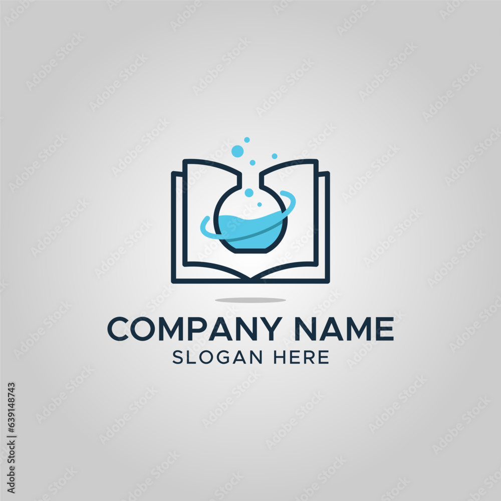 laboratorium Study Book Logo design icon element vector laboratorium Study Book Logo design icon element vector