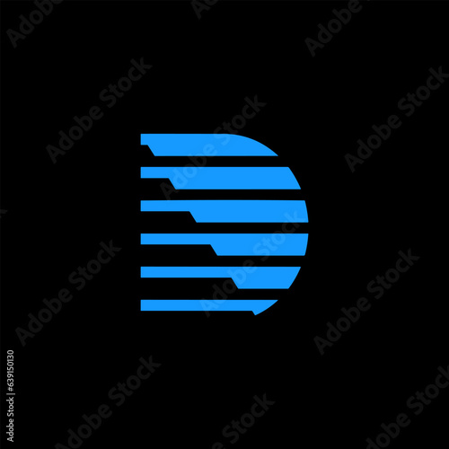 D letter Logostyle