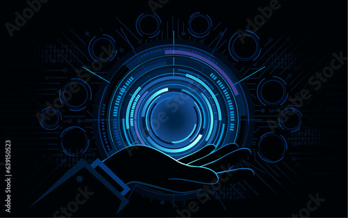 One pager template, Infographic template, 
circular infographic, technology background, design template for ad, brochure, flyer, poster, ppt, 
presentation, banner, layout, billboard, report