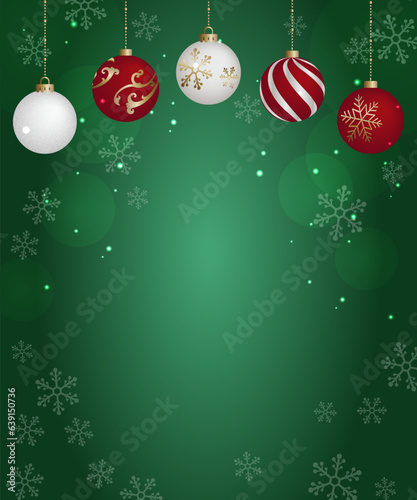 クリスマスオーナメントの背景イラスト素材 ベクター 12月 雪の結晶