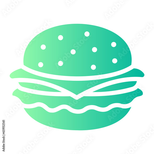 burger Gradient icon photo