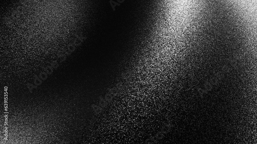 Abstract black glitter texture for background. 3D illustration.