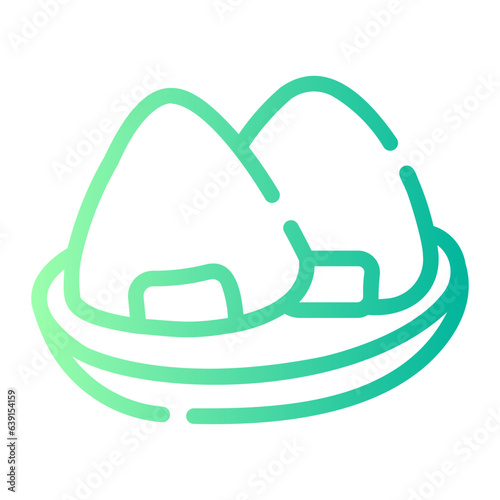 onigiri Line Gradient Icon