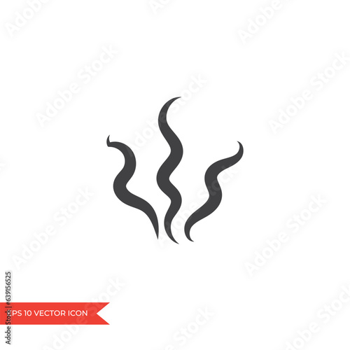 Smell icon. Hot aroma, stink, cooking steam, smelling, vapor, smoking, odor