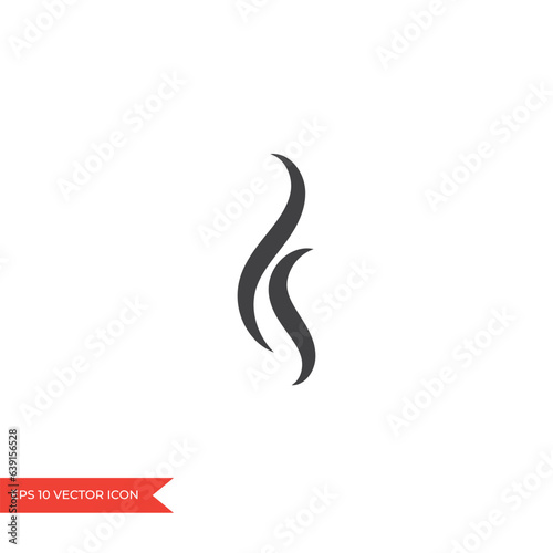 Smell icon. Hot aroma, stink, cooking steam, smelling, vapor, smoking, odor