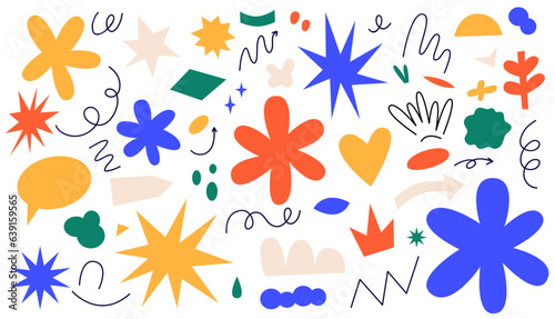 Abstract shapes sticker pack