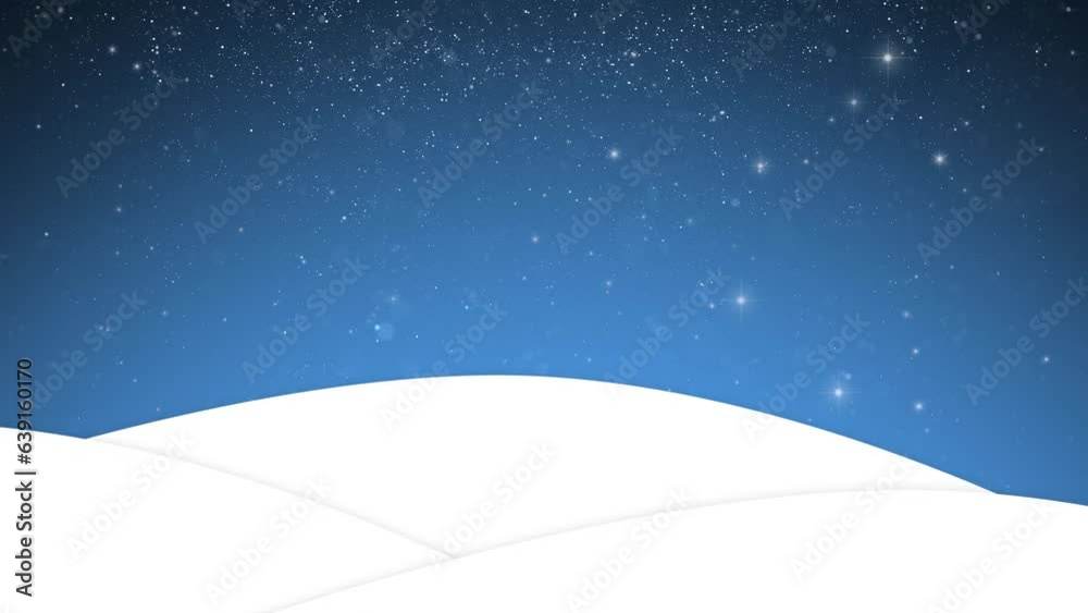 Illustrated snow hills with loop snowfall sky copy space background. Concept Christmas and New Year decoration animation. Illustrated snow hills with loop snowfall sky copy space background. Concept Christmas and New Year decoration animation.
