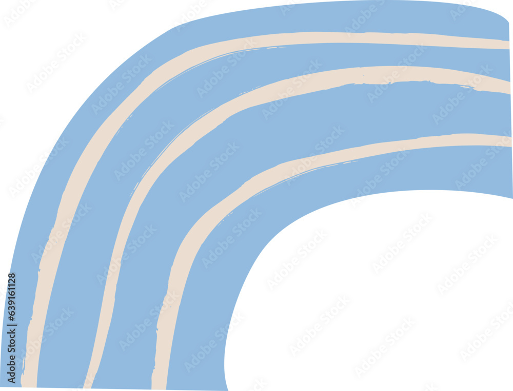 Fototapeta premium Abstract hand drawn organic shape