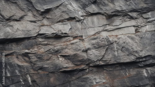 Obraz na płótnie Weathered stone texture mountain grey stones with cracks background