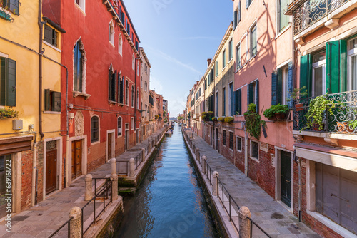 Canal side view in Venice