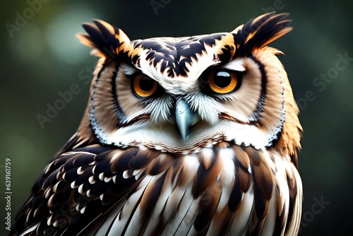 A quick owl captured with confusing charm. Creative resource, AI Generated © DEER FLUFFY