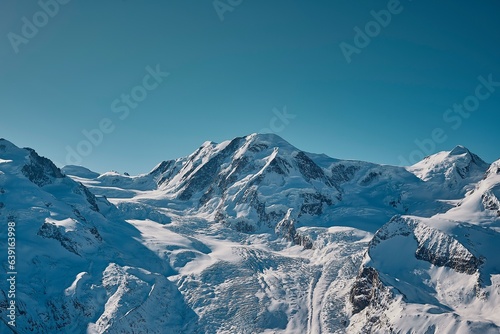 snow covered mountains in winter © Axel