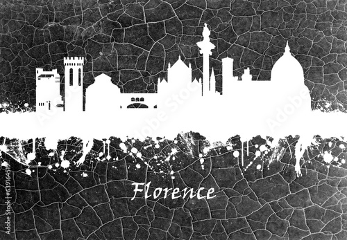 Florence Skyline B&W #639164519