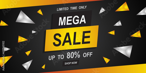 Sale banner template design, Big sale special offer. Vector illustration.