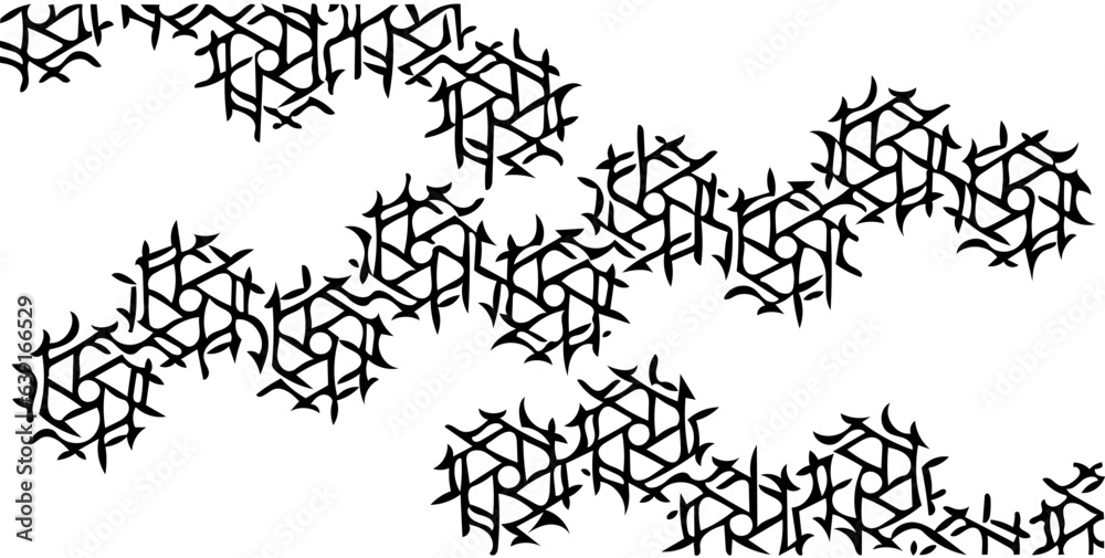 Obraz premium Modern futuristic geometric shapes pattern design with hexagons