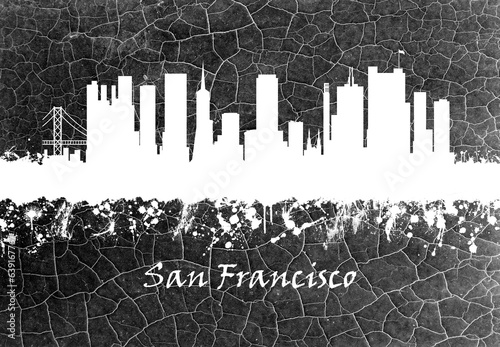 San Francisco skyline B&W #639167767