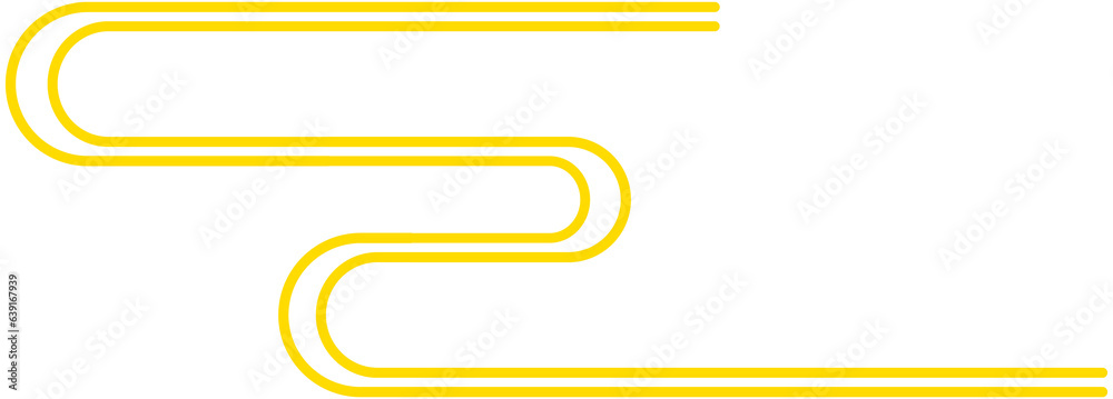 Chinese yellow cloud line icon Chinese yellow cloud line icon