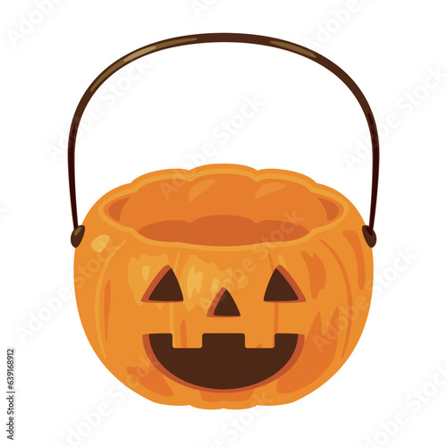 ハロウィン　カボチャの入れ物