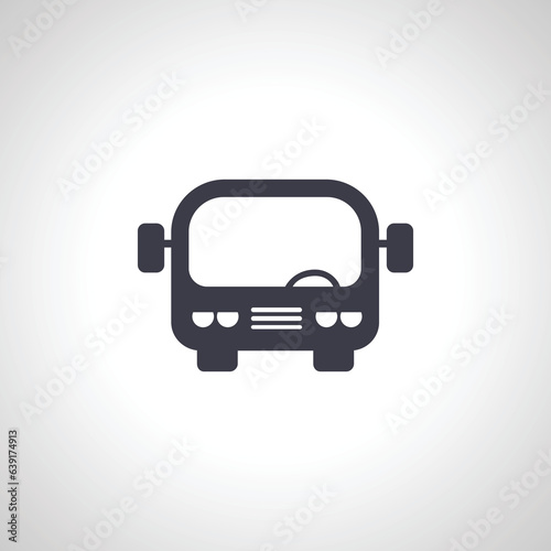 bus icon. bus isolated icon on white background.