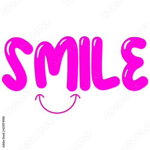 Smile is a positive word that stimulates or express an emotion.