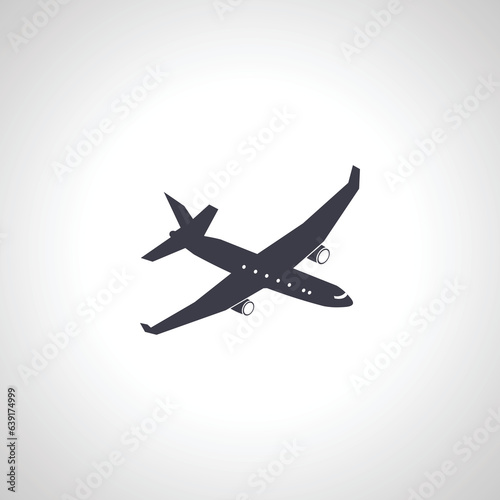 Wallpaper Mural plane isolated icon. aircraft icon Torontodigital.ca